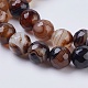 Chapelets de perles en agate à rayures naturelles/agates à bandes G-G581-8mm-11-3
