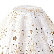 スパンコールスタームーン模様刺繍ポリエステルメッシュ生地  DIY縫製ドレス用  レモンシフォン  125~130x0.1cm DIY-WH0530-45A-1