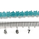 染色された天然アマゾナイトビーズ連売り  スター  4x4.5x2mm  穴：0.8mm  約102個/連  15.35インチ（39cm） G-G085-B30-01-4