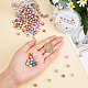 SUNNYCLUE 200Pcs AB Color Wave Printed Acrylic Beads for DIY Stretch Bracelets Making Kits DIY-SC0015-35A-3