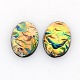 Oval Resin Imitated Opal Cabochons CRES-L007-07-1