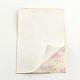 自己粘着性のDIY布の写真ステッカー  牡丹の花柄の長方形  ミックスカラー  297x210mm DIY-Q002-02-3