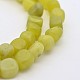 Chapelets de perles en jade citron naturel G-P070-01-1