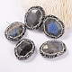 Oval Natural Faceted Labradorite Beads G-F233-53-1