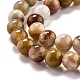 Chapelets de perles en bois pétrifié naturel G-O199-06A-3
