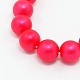 Perlas de concha redonda perlas esmeriladas hebras BSHE-I002-10mm-M-2