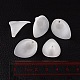 Perles de fleurs de lys calla en acrylique mat pour bijoux de gros collier X-PAF011Y-1-4