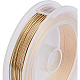 ジュエリー製作用丸銅線  ライトゴールド  0.7mm  21ゲージ  約65.61フィート（20m）/ロール CWIR-BC0004-0.7mm-07-8