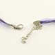 Cordon de collier de multi-brins pour la fabrication de bijoux NJEW-R218-08-4