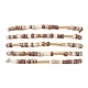Set di braccialetti elastici con perline di semi di vetro da 5 pezzo BJEW-JB09576-4