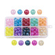 10 couleurs de cuisson perles de verre peintes DGLA-JP0001-10-10mm-1