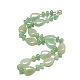 Natural Green Aventurine Beaded Necklaces NJEW-S399-17-1