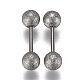 304 Stainless Steel Ball Stud Earrings EJEW-H113-01P-D-1