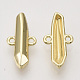 合金リンクコネクター  弾丸の形  ライトゴールド  17x8x3mm  穴：1mm X-PALLOY-N150-42-2