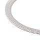 304 Stainless Steel Herringbone Chains Bracelet for Men Women BJEW-D450-01P-02-2