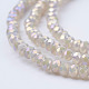 Chapelets de perles en verre électroplaqué EGLA-P018-2mm-FR-A01-3