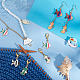 NBEADS 24 Pcs Sea Animal Stitch Markers HJEW-AB00008-4