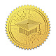 Craspire 25 pz corona adesivi in lamina d'oro in rilievo 2 cappello di laurea sigilli autoadesivi certificato medaglia decorazione adesivo per la laurea sigilli notarili aziendali buste diplomi premi DIY-WH0211-348-1