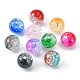 420 pièces 15 couleurs perles acryliques craquelées transparentes CACR-FS0001-01-4