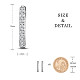 Shegrace 925 orecchini a cerchio in argento sterling placcato rodio JE893A-05-2