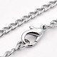Iron Curb Chain Necklace Making MAK-D007-05P-1