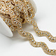 Wedding Dress Decorative Brass Rhinestone Chains CHC-R127-36-1