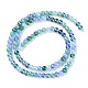 Transperant Electroplate Glass Beads Strands GLAA-P056-4mm-B03-2