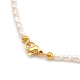 Ожерелья с подвесками из латуни NJEW-JN02972-04-3