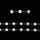 Chaînes de perles rondes en coquillage naturel CHS-B004-07P-2