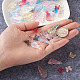 Transparent Spray Painted Glass Charms GLAA-TA0001-05-9