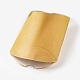 クラフト紙の結婚式の好きなギフトボックス  枕  ゴールド  6.5x9x2.5cm CON-WH0037-A-06-3