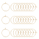 UNICRAFTALE about 50pcs 304 Stainless Steel Hypoallergenic Gold Earring Settings STAS-UN0015-67-1