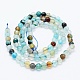Chapelets de perles d'agate naturelle X-G-E469-12P-2