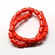 Imitation Amber Resin Barrel Beads Strands for Buddhist Jewelry Making RESI-A009B-C-03-2