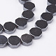 Chapelets de perles en hématite synthétique sans magnétiques G-P341-19-8x3mm-1