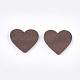 Painted Wood Cabochons WOOD-T021-04C-2