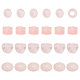 Arricraft 24pcs 4 estilos de cuentas europeas de cuarzo rosa natural G-AR0005-34-1