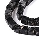 Натуральные нити бус из ларвикита G-T139-8x8-25A-3