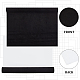OLYCRAFT 100x43cm Black Imitation Leather Book Binding Cloth Bookcover Velvet Surface with Paper Backed Book Cloth Close-Weave Book Cloth for Book Binding Velvet Box Making DIY Crafts DIY-OC0009-57C-4
