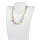Acryliques perles de colliers d'enfants NJEW-JN02235-05-3