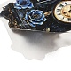 ローズマナー防水ペット自己粘着装飾ステッカー 20 枚  DIYスクラップブッキング用  藤紫色  58~65x45~65x0.2mm DIY-M053-06C-4