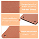 OLYCRAFT 30Pcs 2 Colors Imitation Leather Label Tags Leather Blank Tag 2x2 Inch Square Leather Labels with 4-Hole Blank Imitation Leather Tags for Stamping DIY Labels Jeans Bags Accessories DIY Crafts AJEW-OC0003-99-4