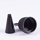 Benecreat 30 Packung 30 ml schwarze Plastik-Quetschflaschen UV-Klebeflaschen mit Verschluss DIY-BC0002-41-3