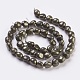 Natural Pyrite Beads Strands G-F575-01D-1