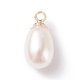 Encantos de perlas naturales PALLOY-JF01281-02-1