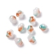 Opaque Glass Beads GLAA-F117-04C-3