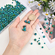OLYCRAFT 408Pcs Chrysocolla Beads 4mm 6mm 8mm Natural Stone Beads Round Loose Gemstone Beads Energy Stone for Bracelet Necklace Jewelry Making 6 Strands - 3 Styles G-OC0002-78-3