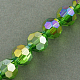 Chapelets de perles en verre électroplaqué EGLA-R016-12mm-15-1