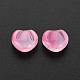 Perles de verre peintes par pulvérisation transparentes deux tons GLAA-T022-24-C06-3