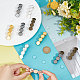 UNICRAFTALE 20Pcs 5 Colors Hair Barrettes Settings Brass DIY Blank Hair Barrettes for DIY Macaron Resin Barrettes Metall Cabochon Hair Clips with Glass Cabochons for Women Headwear Hair Accessories DIY-UN0004-70-3